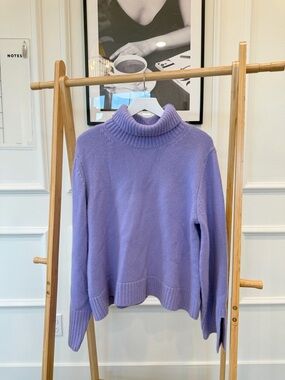 Stateside Lavender Cowl Neck Sweater